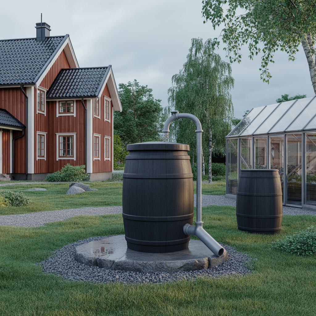 regnvattentunna i tradgarden guide till storlek och placerin