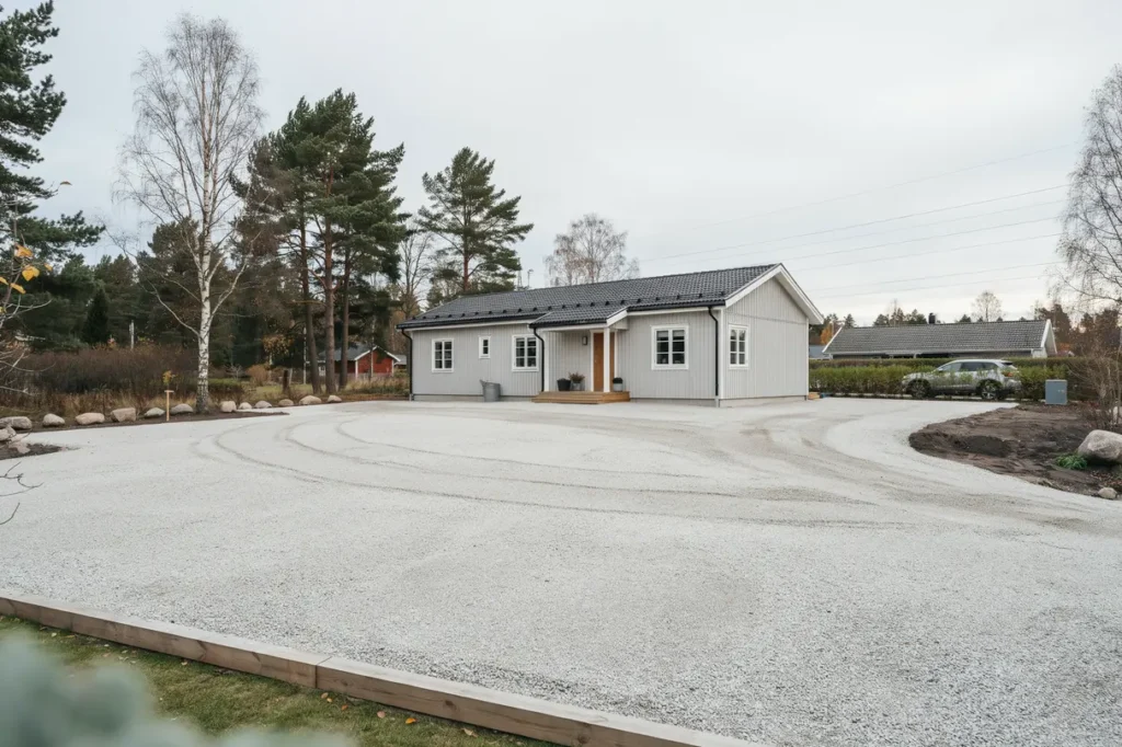 finplanering och grusning av g rdsplan i s vast
